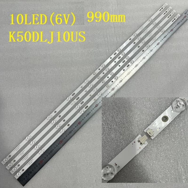 Bandes de rétro-éclairage LED pour TD K50DLJ10US D50-M30 ROJEM HBTV-50K5S V500dJ6-QE1 JS-D-JP50DM-10