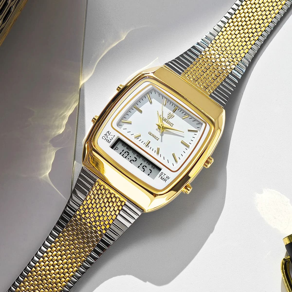 Montres à quartz LIEBIG de luxe à double affichage pour hommes et femmes, mode, sport de plein air, 