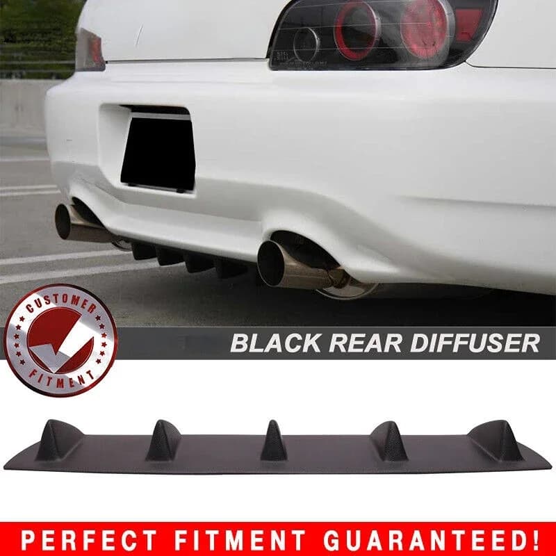 LAICY-Pare-chocs arrière inférieur pour Honda S2000, diffuseur Jules, déflecteur de requin à 5 ailet