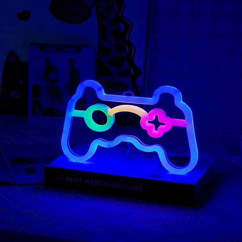 Jeu Pad enseignes au néon LED veilleuse, USB/alimenté par batterie éclairage d'ambiance, pour cadeau