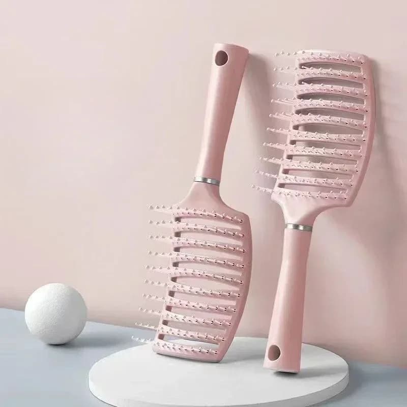Brosse à cheveux démêlante, peigne de Massage du cuir chevelu creux, peigne à dents larges, brosse d