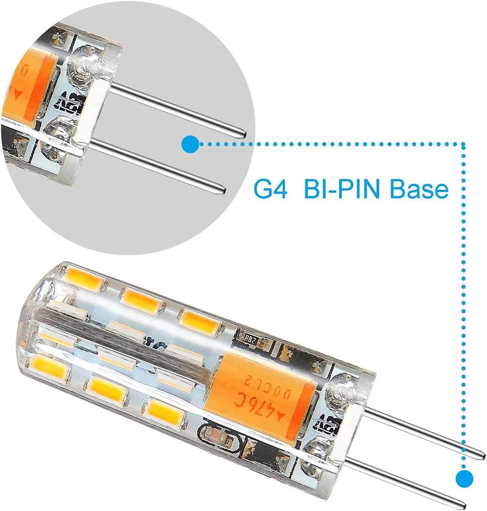 Ampoule Led G4 2W 3W 5W 9W 12W 15W 12V AC220V, économie de lampe en Silicone, Angle de faisceau 360,