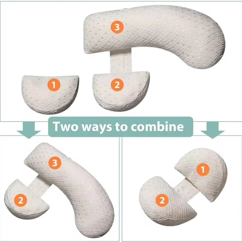 PANGDUBE oreiller de grossesse multifonctionnel pour femmes enceintes oreiller enceinte coussin d'al