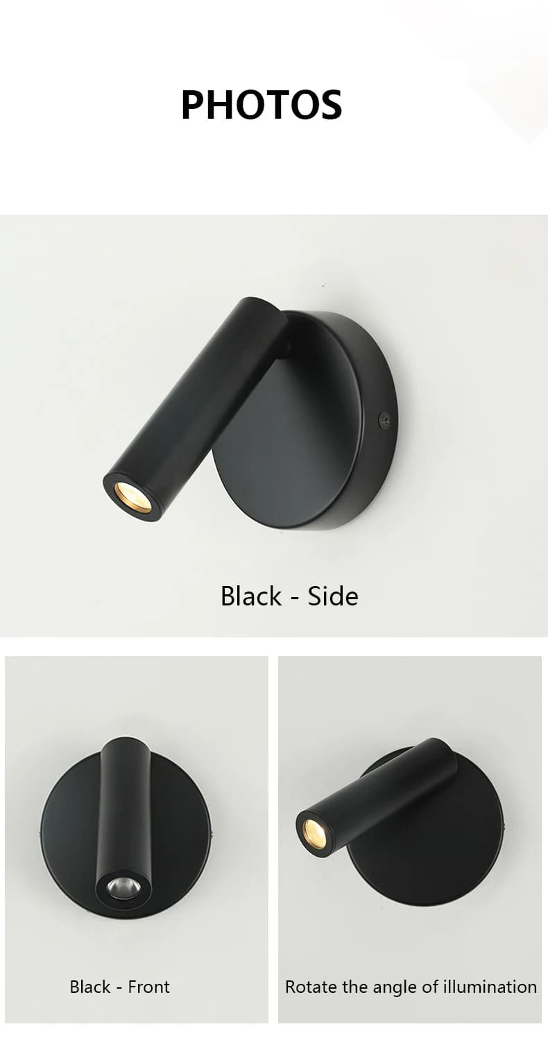 Applique murale LED réglable, lampe de lecture de chevet créative pour hôtel, chambre à coucher, étu