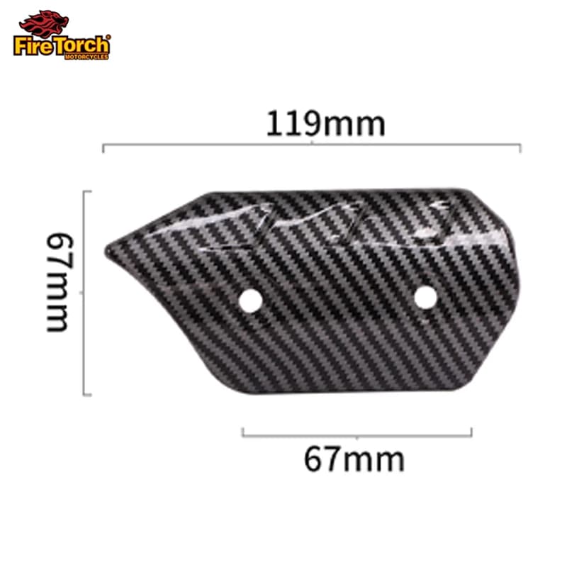 Bouclier thermique universel pour tuyau d'échappement de moto, couverture en Fiber de carbone, isola