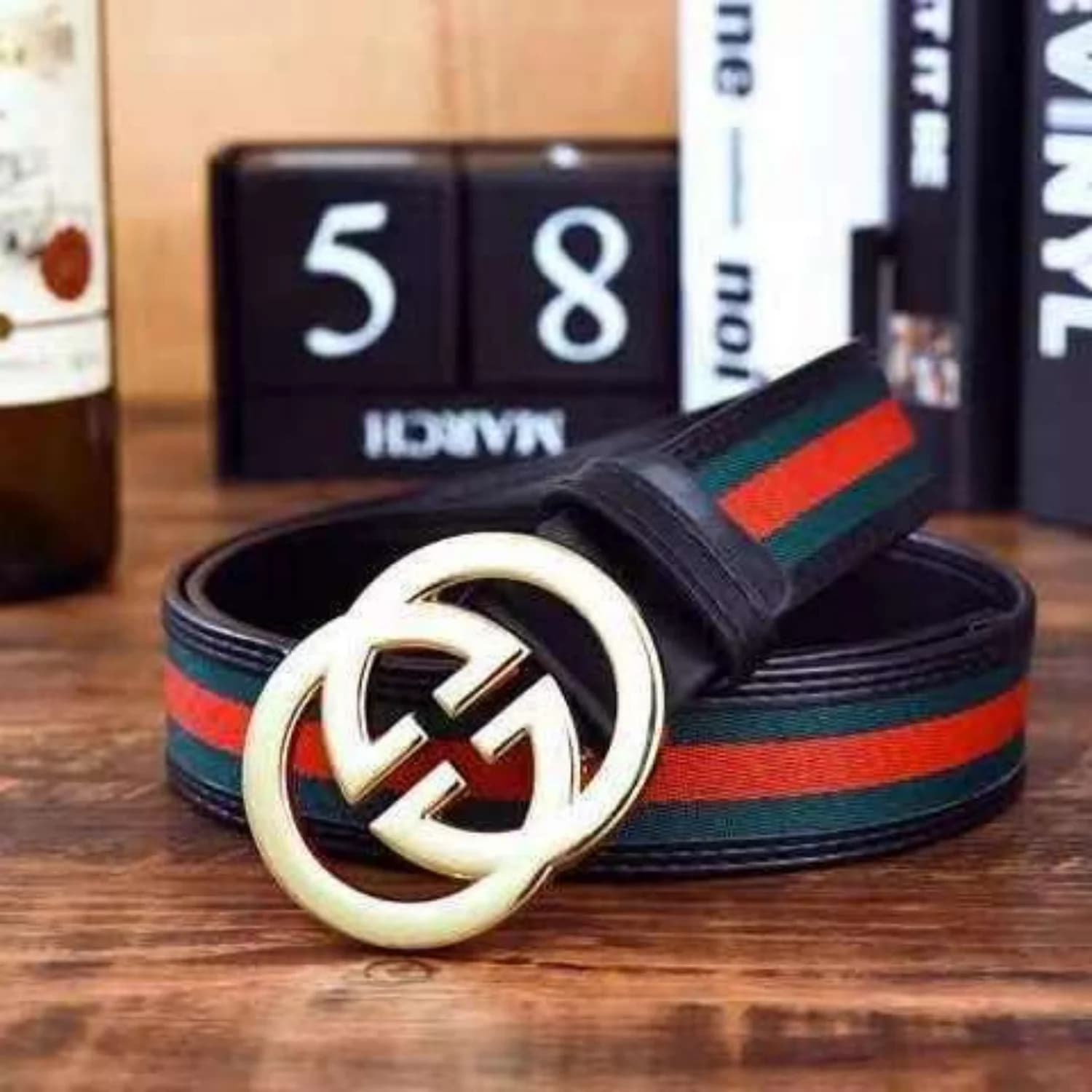 Nouvelle édition 2026 – Ceinture de créateur en édition limitée, tendance, Design à rayures rouges e