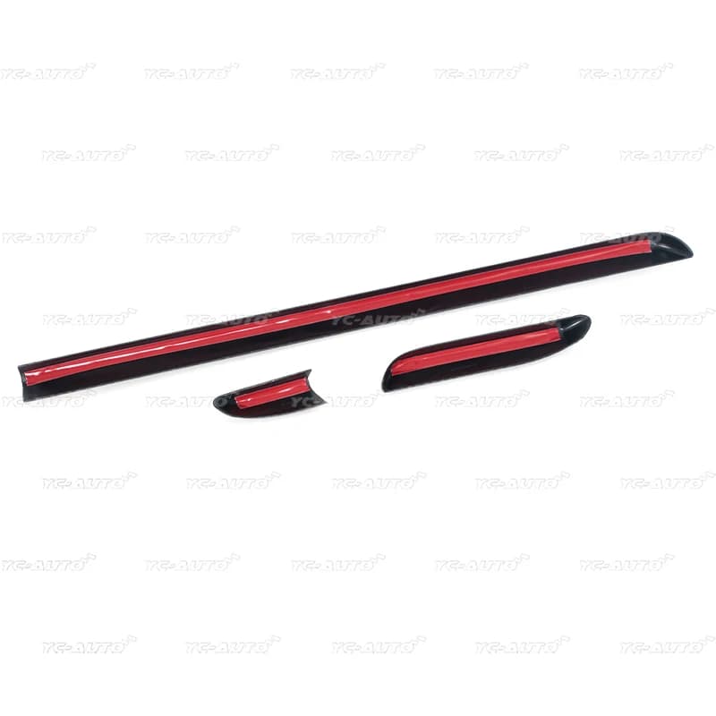 Panneau de porte de Console centrale LHD de voiture, garniture en Fiber de carbone ABS pour Audi A3 