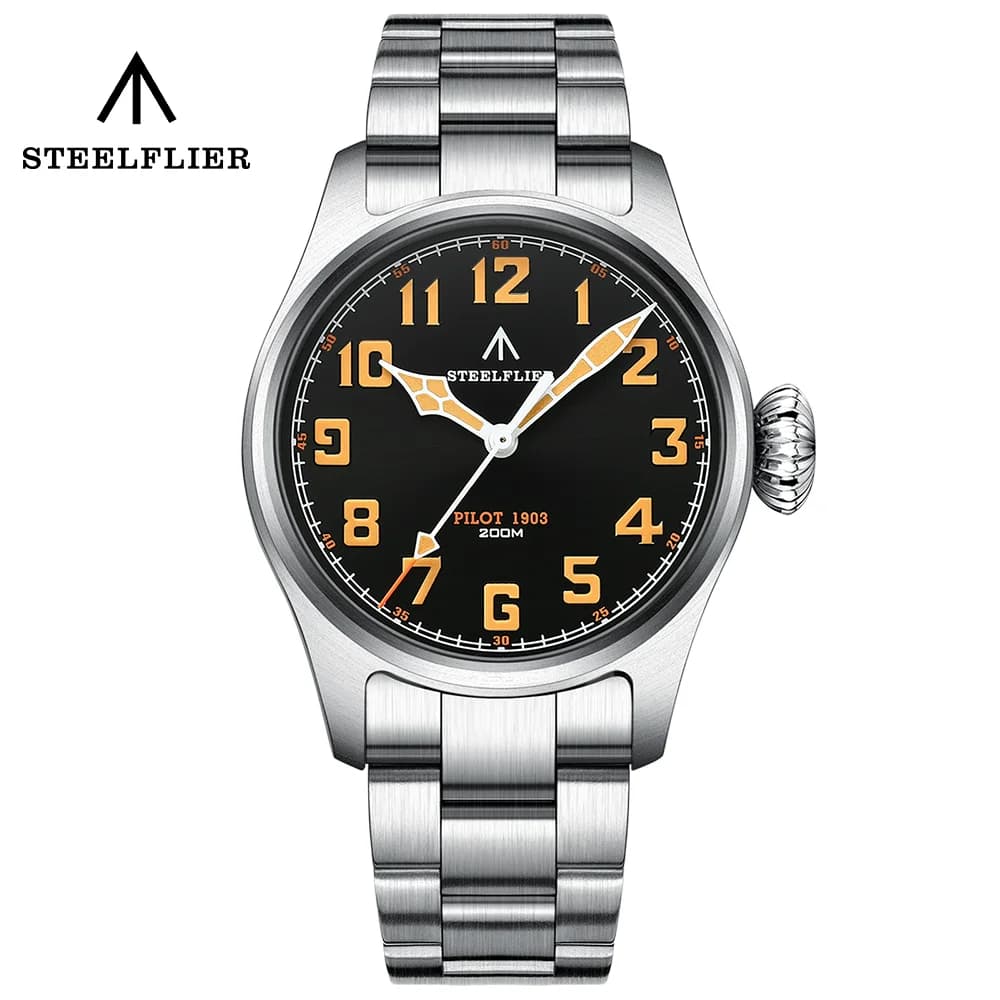 STEELFLIER officiel SF740V nouvelle montre-bracelet à Quartz Super C3 lumineux 200M étanche VH31 mou