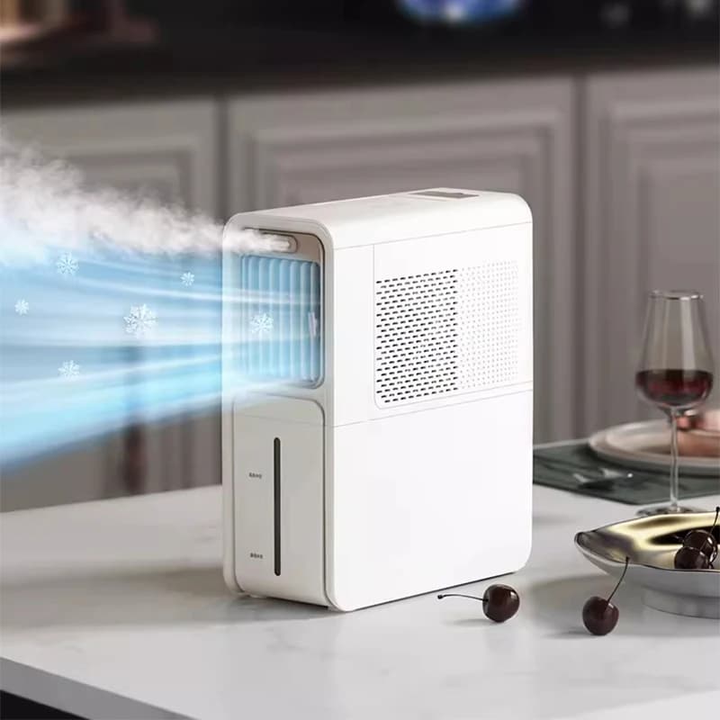 Climatiseur portable de cuisine, réservoir d'eau de 1,6 L, mini ventilateur rafraîchissant pour la m
