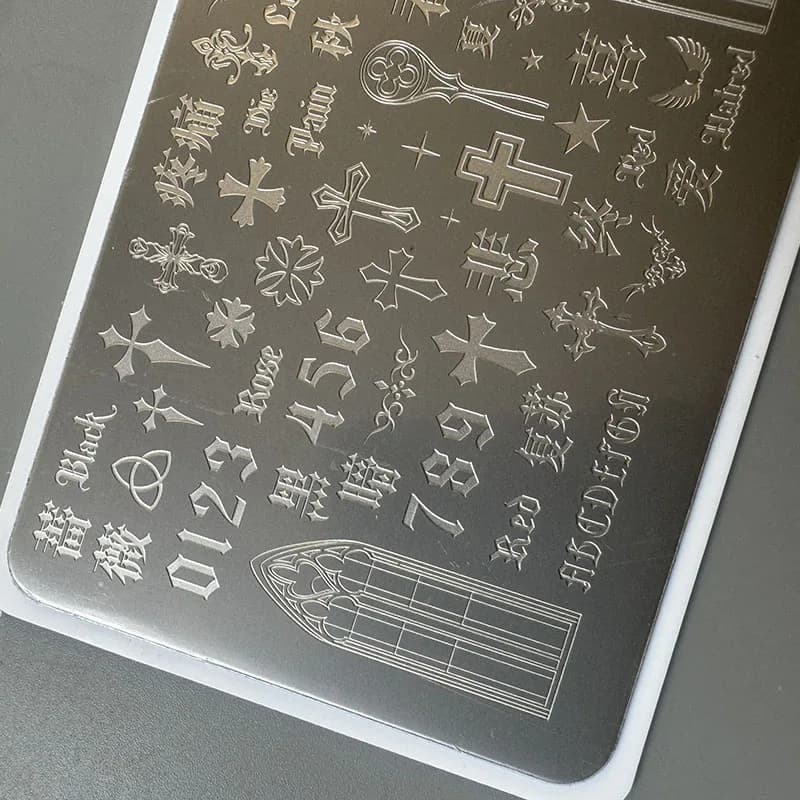 XMQ STAMPING NAIL PLATES CRUCIFIX TEMPLATES HALLOWEEN IMAGEPLATE