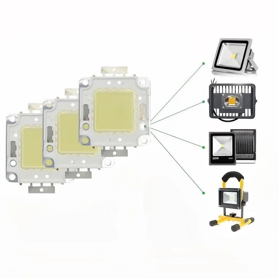Perle de lampe LED COB, rétroéclairage, lampes à diode, blanc chaud, blanc froid, matrice pour proje