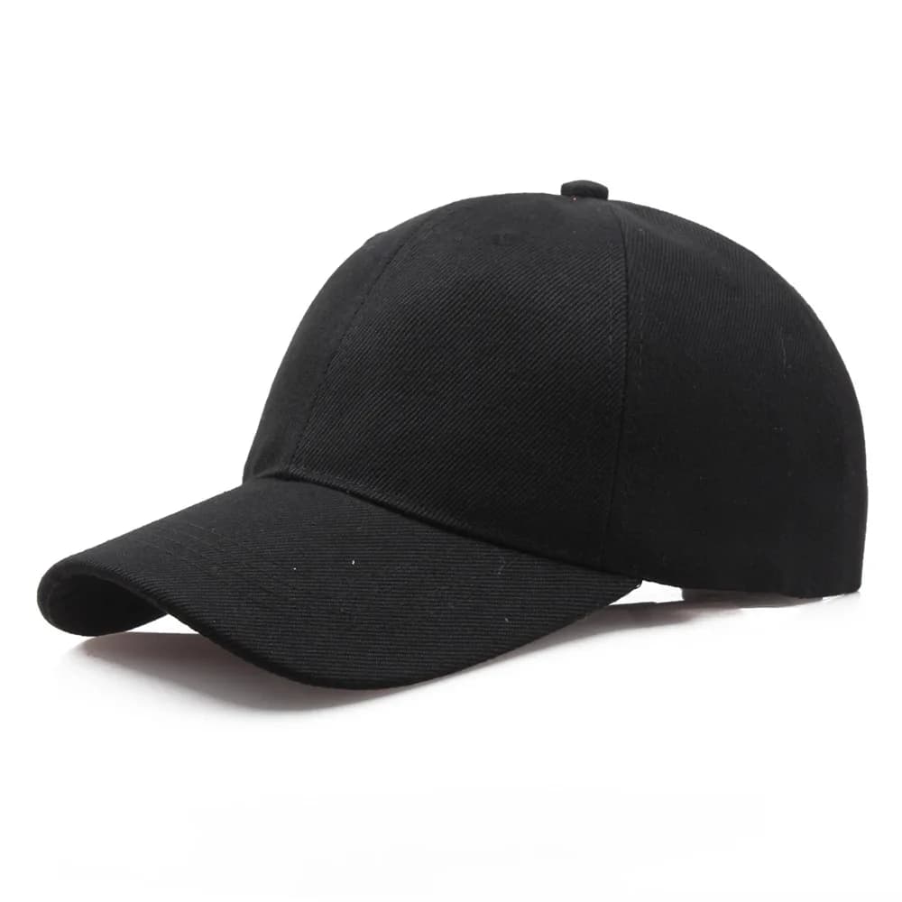 Casquette de baseball pour hommes et femmes, casquette noire, solide, document, snapback, casquettes