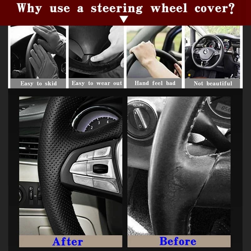 Juste de volant en similicuir noir pour Hyundai Veloster, accessoires de voiture bricolage, 2019-202