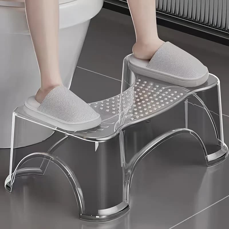 Tabouret de toilette moderne – Repose-pieds imperméable et antidérapant pour adultes et personnes âg