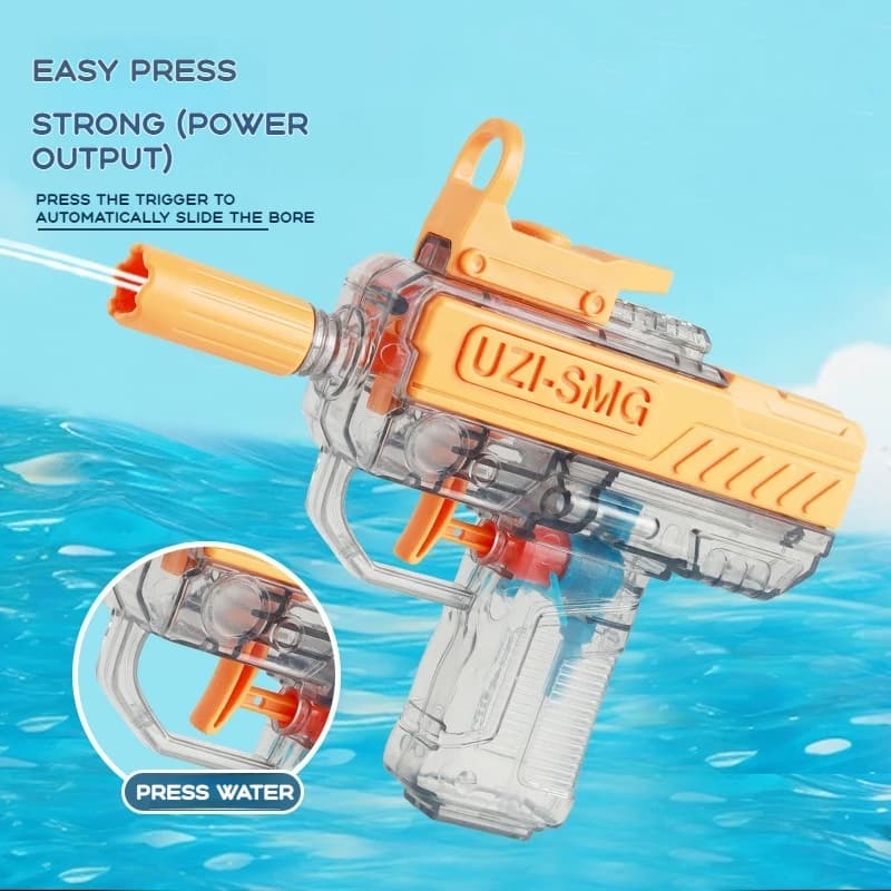 Pistolet à eau UZI d'été, pistolet non électrique, haute pression, tir entièrement automatique, joue