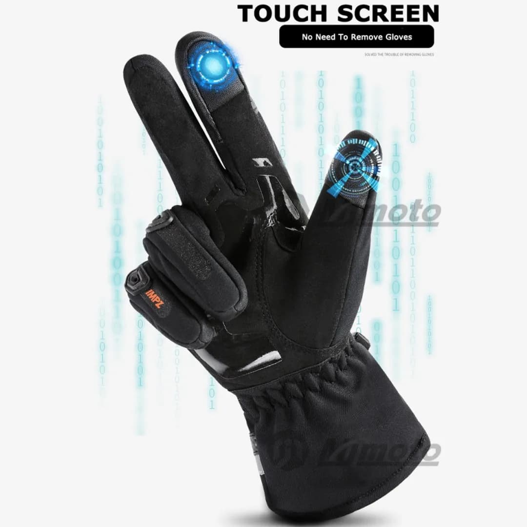 Suredépensé-Gants de moto coupe-vent et imperméables pour hommes, gants d'équitation de moto, écran 