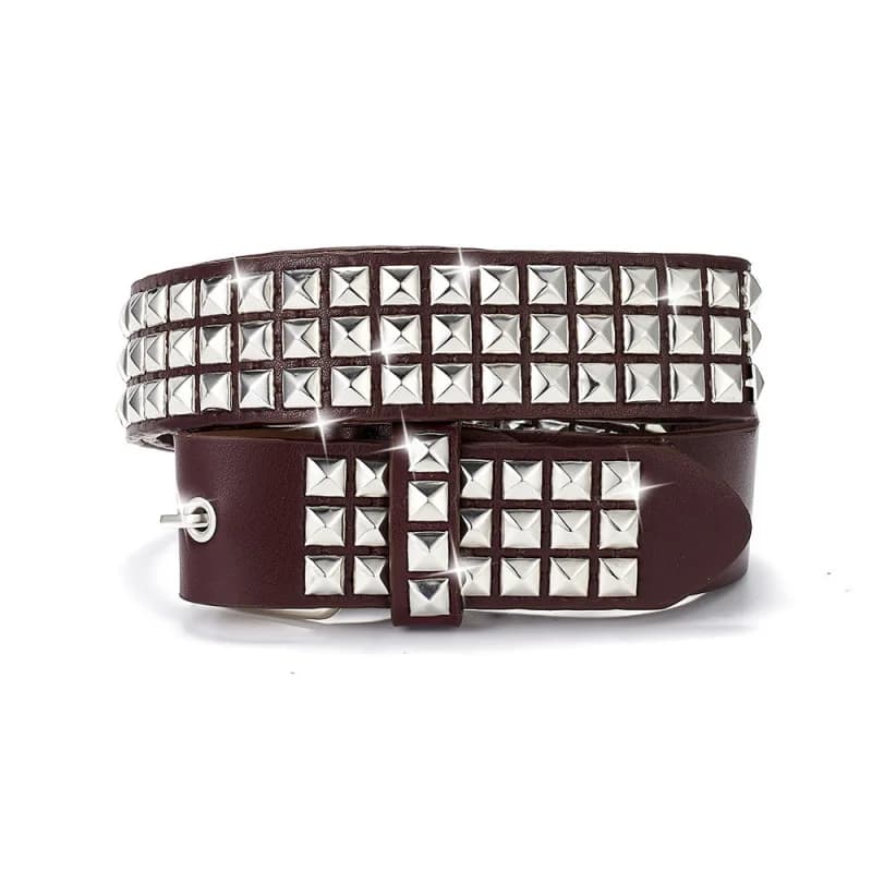 Ceinture cloutée punk pour hommes et femmes, ceinture décorative spéciale tendance et polyvalente in