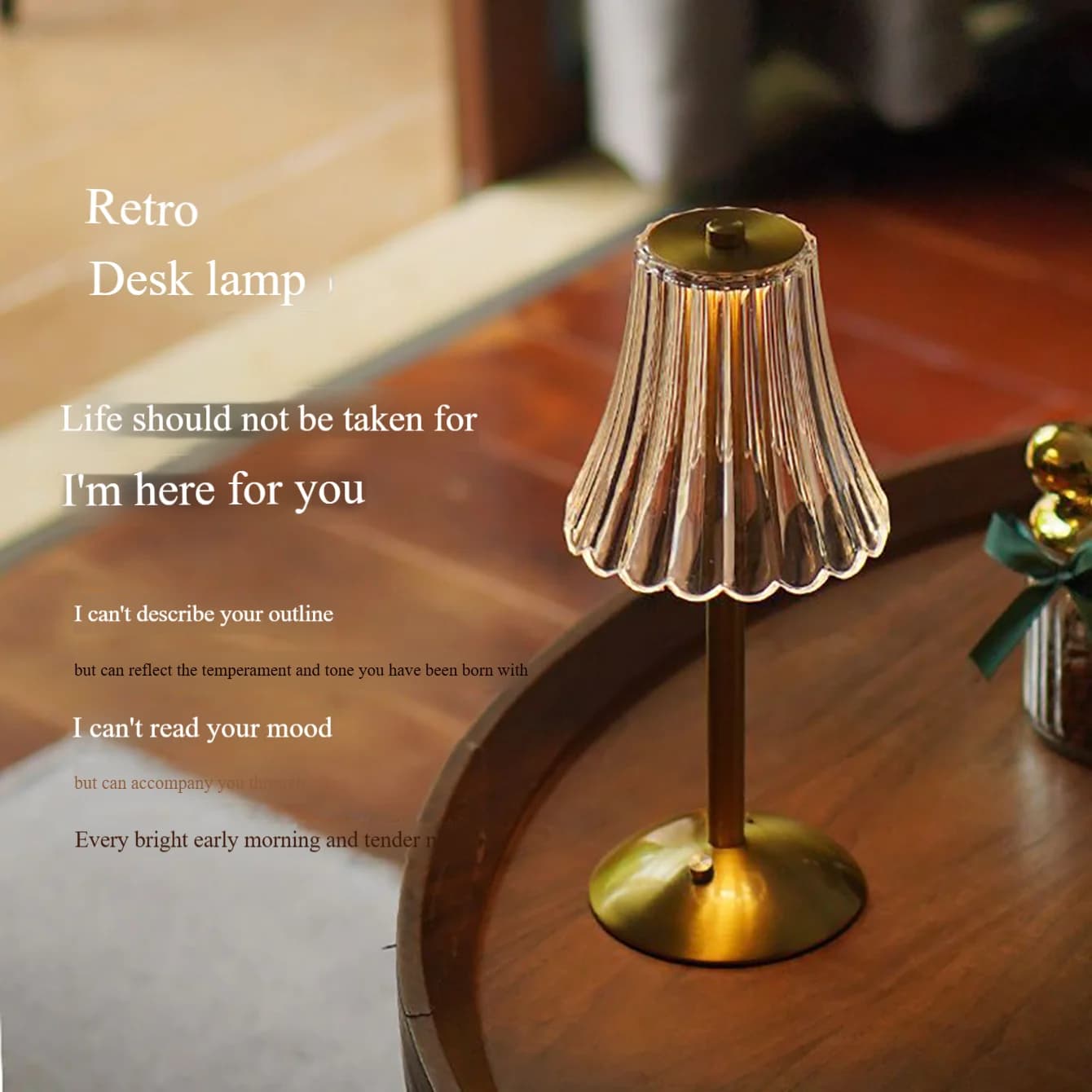 Lampe de Table chambre à coucher, lampe de chevet lumière luxe diamant cristal lampe haut de gamme a