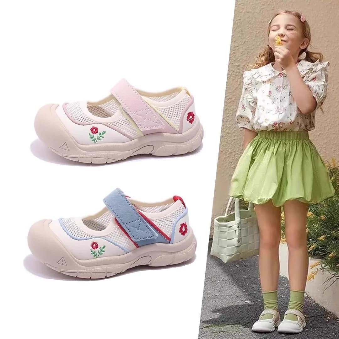 Sandales en maille pour enfants, antidérapantes, chaussures de sport pour tout-petits, garçons et fi