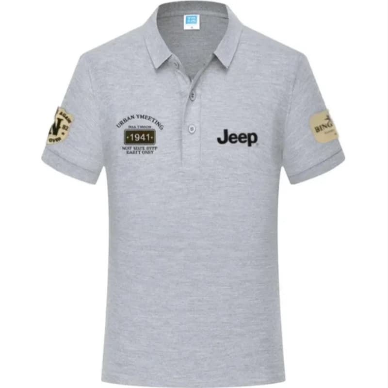 T-shirts et polos d'été de haute qualité, style Jeep 2026, chemises décontractées à manches courtes 