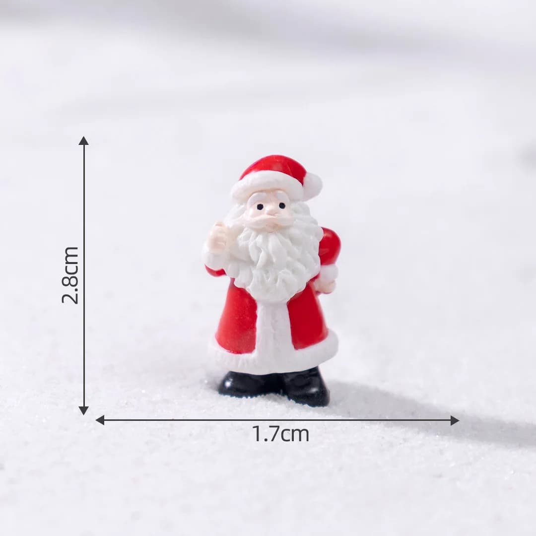 Mini décorations de noël pour la maison, père noël, bonhomme de neige, arbre de noël, renne, poupée,