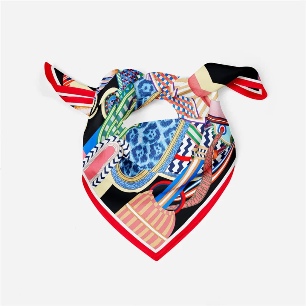 53cm Design magnifique selle marque carré écharpe femme nouvelle Foulard en soie femmes Bandana luxe