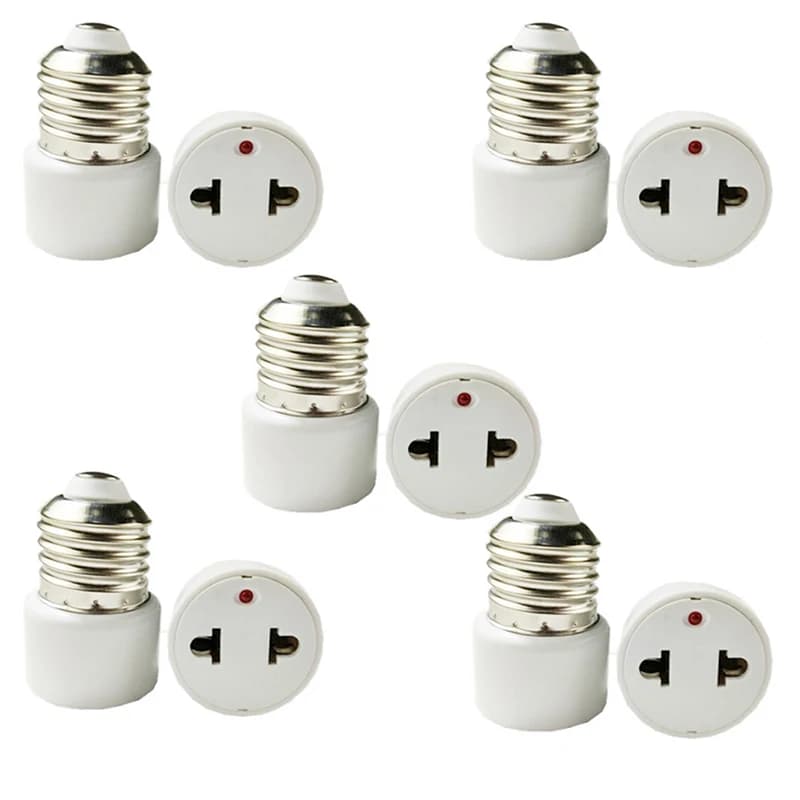1pc vente chaude pratique blanc E27 prise porte-ampoule luminaire ampoule Base adaptateur lampe doui