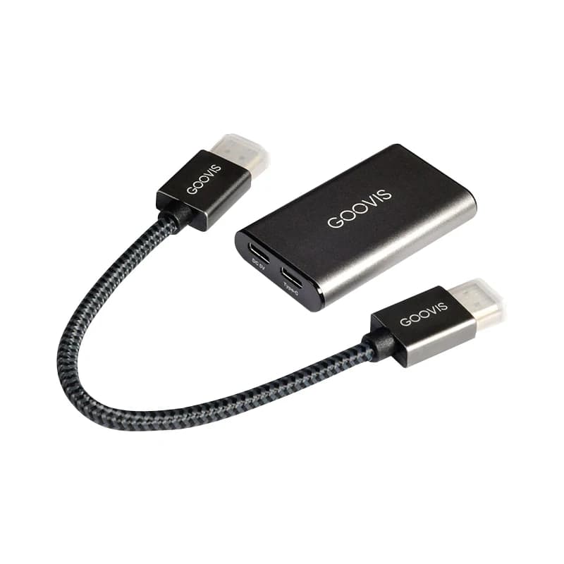 GOOVIS Adaptateur HDMI vers Type-C HC2.0 USB-C Rotor d'affichage portable pour lunettes VR Commutate