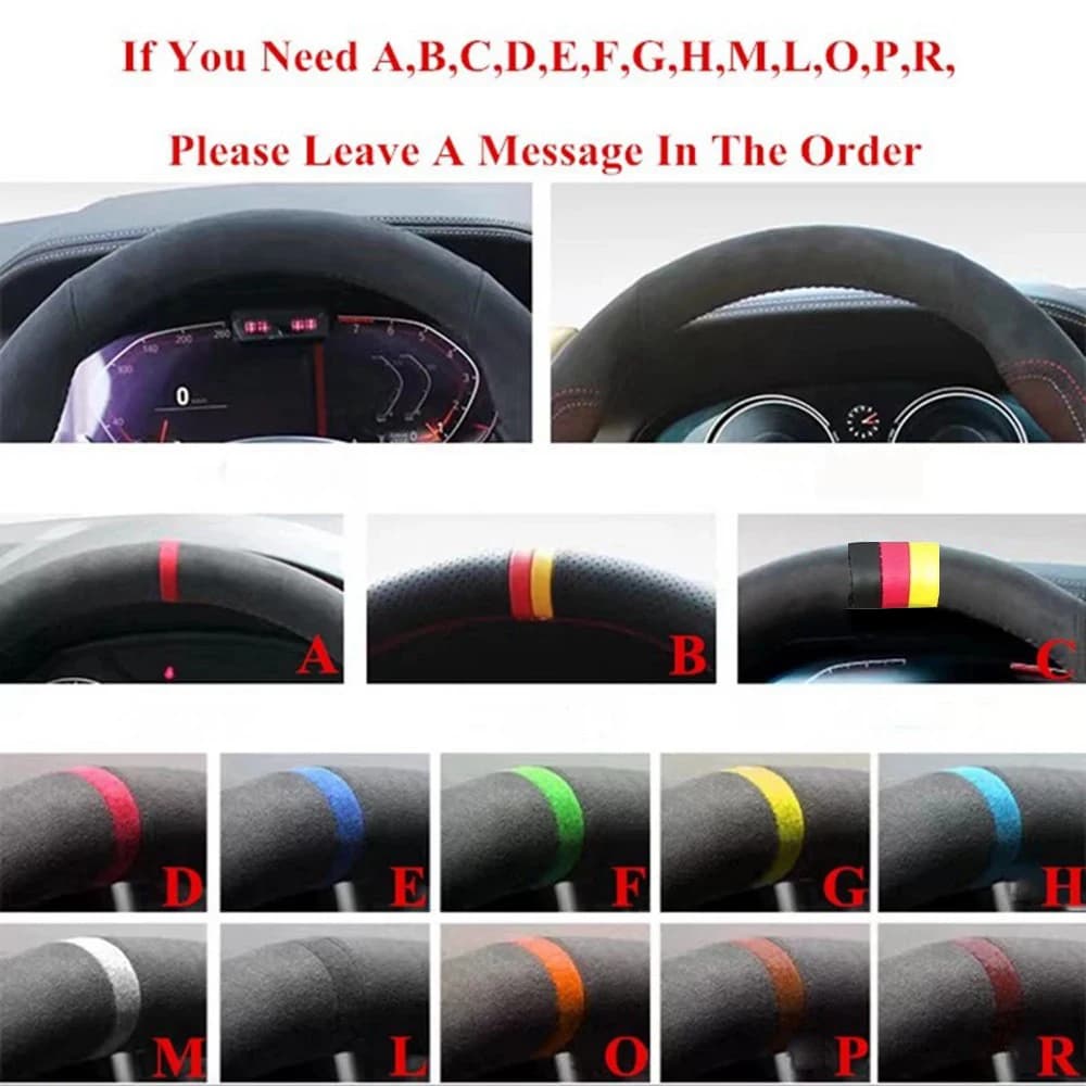 Juste de Volant de Voiture Personnalisée en Cuir Artificiel Noir, Non-ALD, Réfléchissant, pour Renau