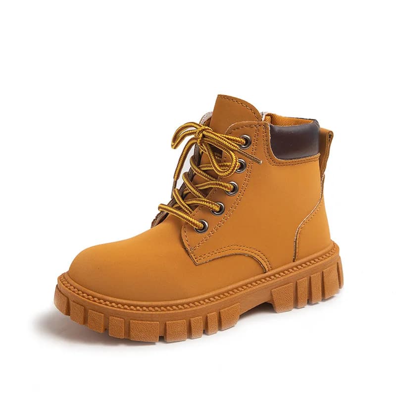 Mode garçon fille bottes courtes antidérapantes Style britannique bottes enfants côté fermeture écla
