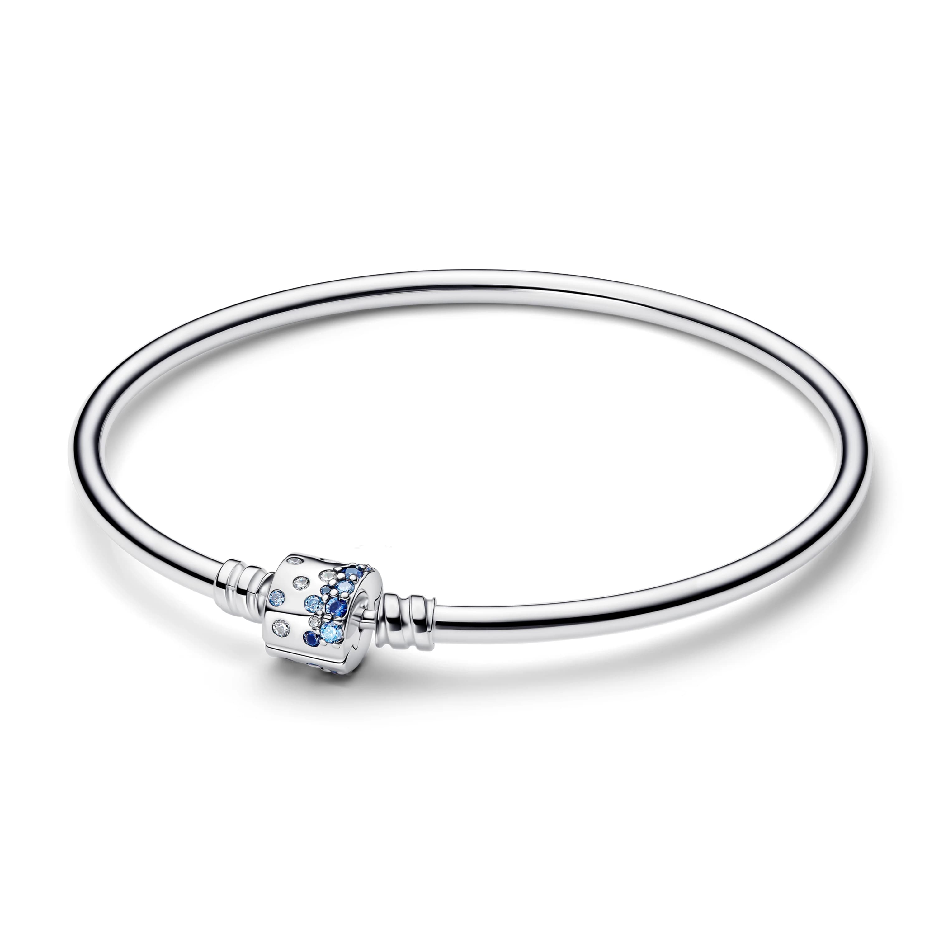 Bracelet en argent sterling 925% de luxe, maille tubulaire ronde en forme de cœur, serti de zircons,