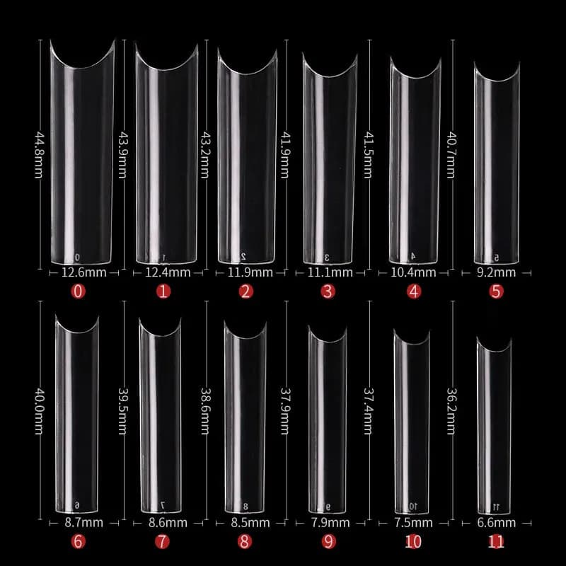 240 pièces/boîte multi-tailles XXL longs faux conseils presse sur ongles acryliques couverture compl