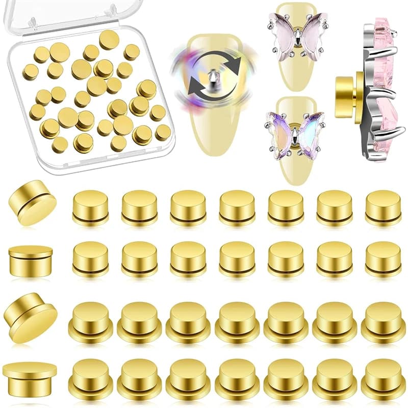 30/20/5 pièces manucure rotatif bijoux accessoires dessin animé rotatif universel roulement rotatif 
