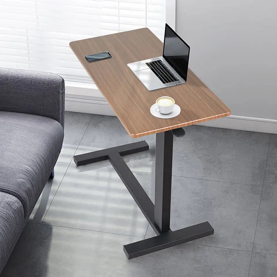 Chariot roulant réglable, Table de chevet, bureau pour ordinateur portable, lit médical pour la mais