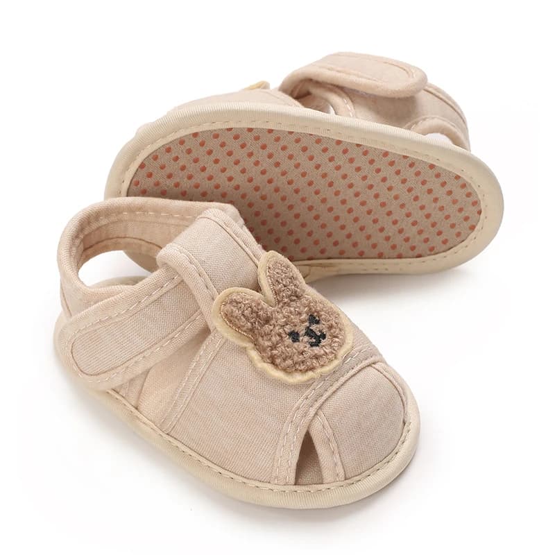 Baotou – sandales confortables à semelle souple, ours mignon, chaussures de premier pas Anti-coup de