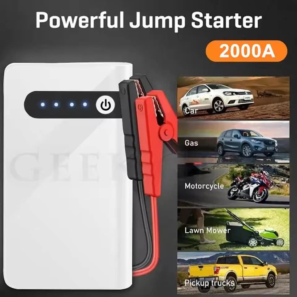 GKFLY nouveau chargeur de batterie de voiture 2000A démarreur de saut chargeur de batterie de voitur
