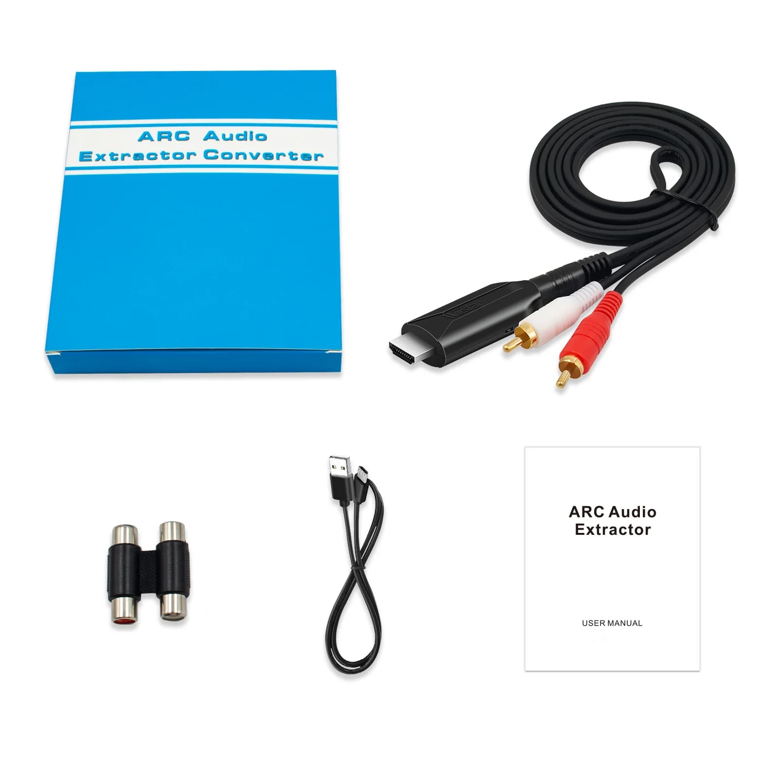 Extracteur audio HDMI ARC, convertisseur audio ARC vers prise jack 3,5 mm, adaptateur audio miniatur