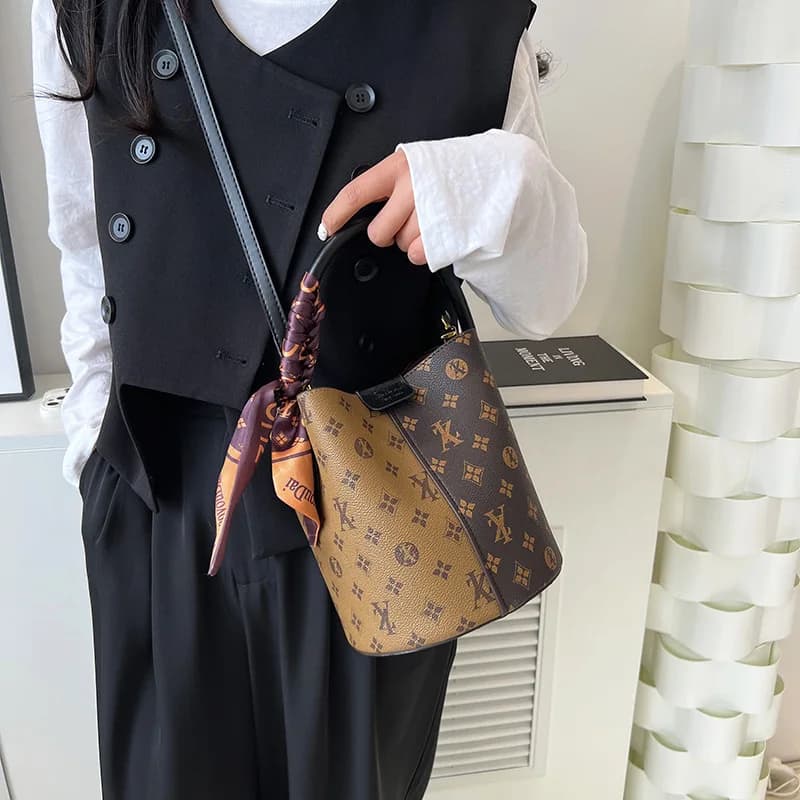 Sac de mode avancé pour femmes 2025, nouveau sac décontracté pour femmes, sac seau de grande capacit