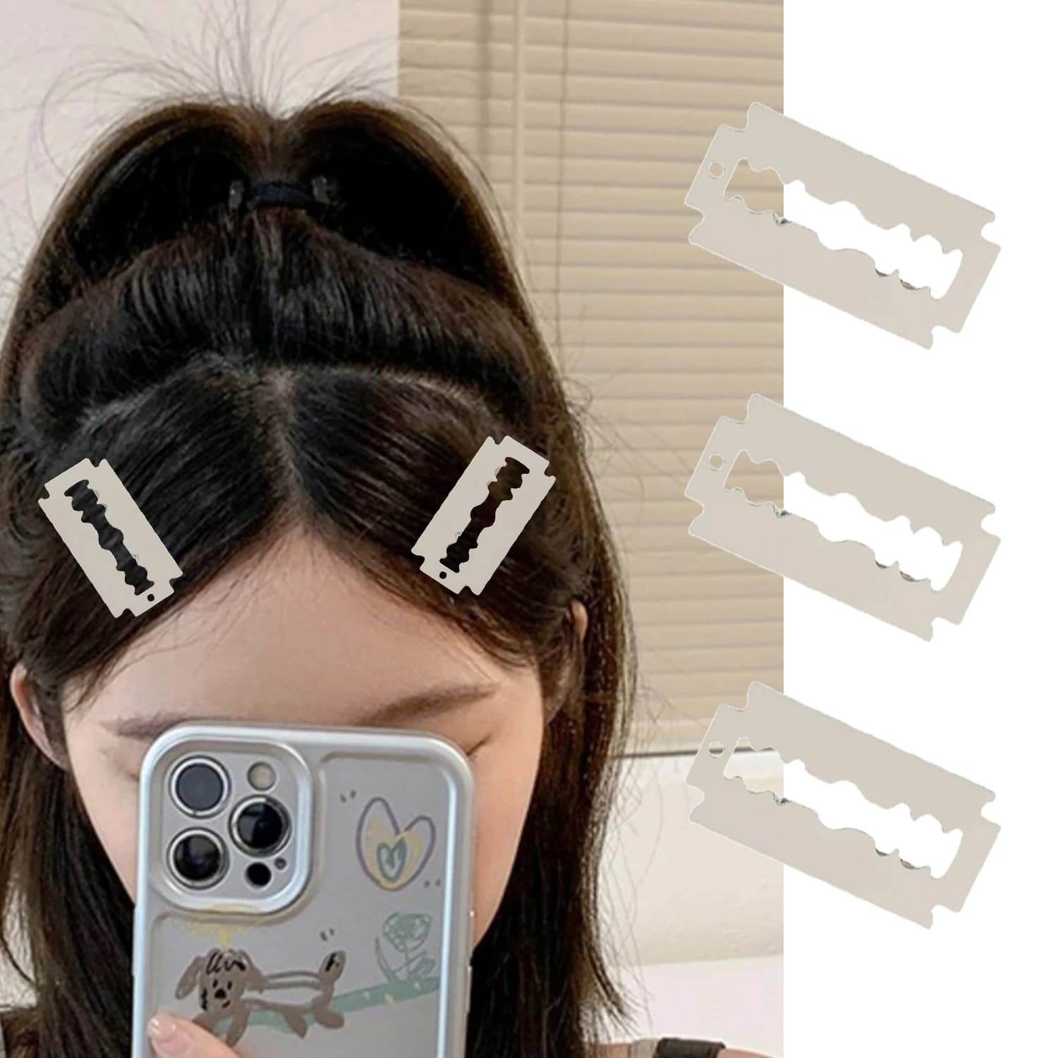 Pinces à cheveux en forme de couteau pour femmes, Simulation créative, épingles à cheveux créatives 