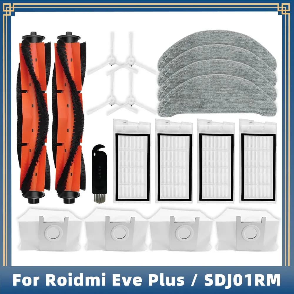 Pièces de rechange pour aspirateur Robot Roidmi Eve Plus SDJ01RM, accessoires, brosse latérale princ