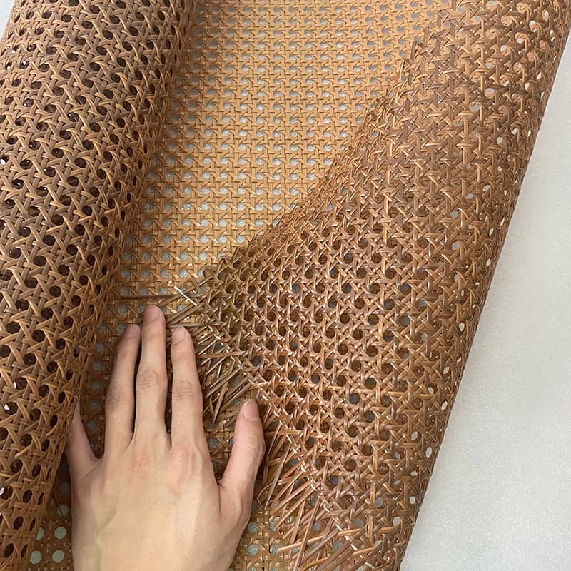 Rouleau de sangle en plastique et rotin indonésien, nouvelles couleurs, feuille de osier, chaise d'e