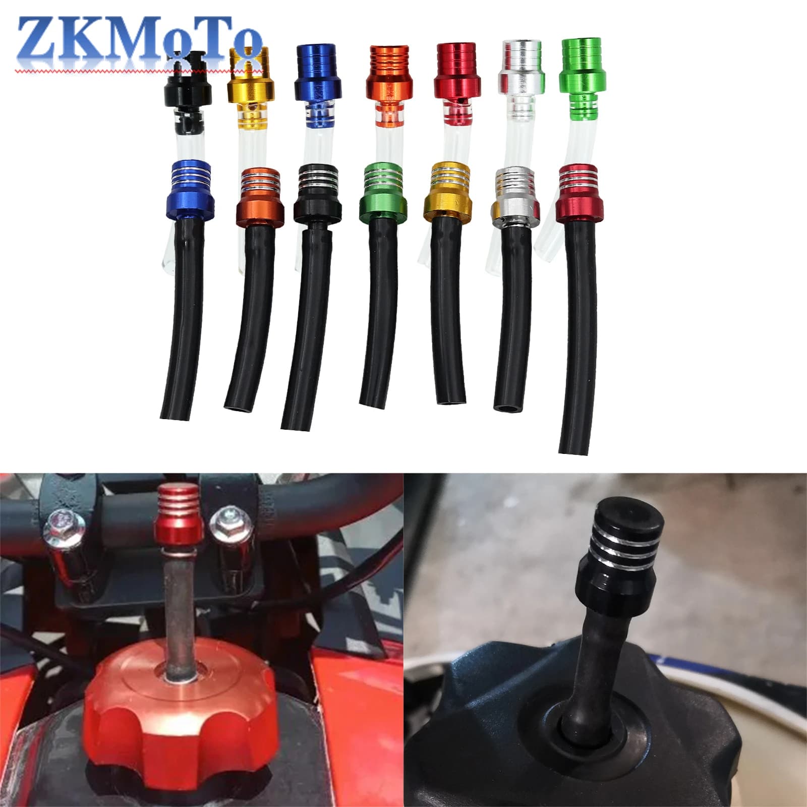 Tuyau de reniflard de réservoir de carburant CNC pour moto ATV, bouchon de carburant, Valve de venti