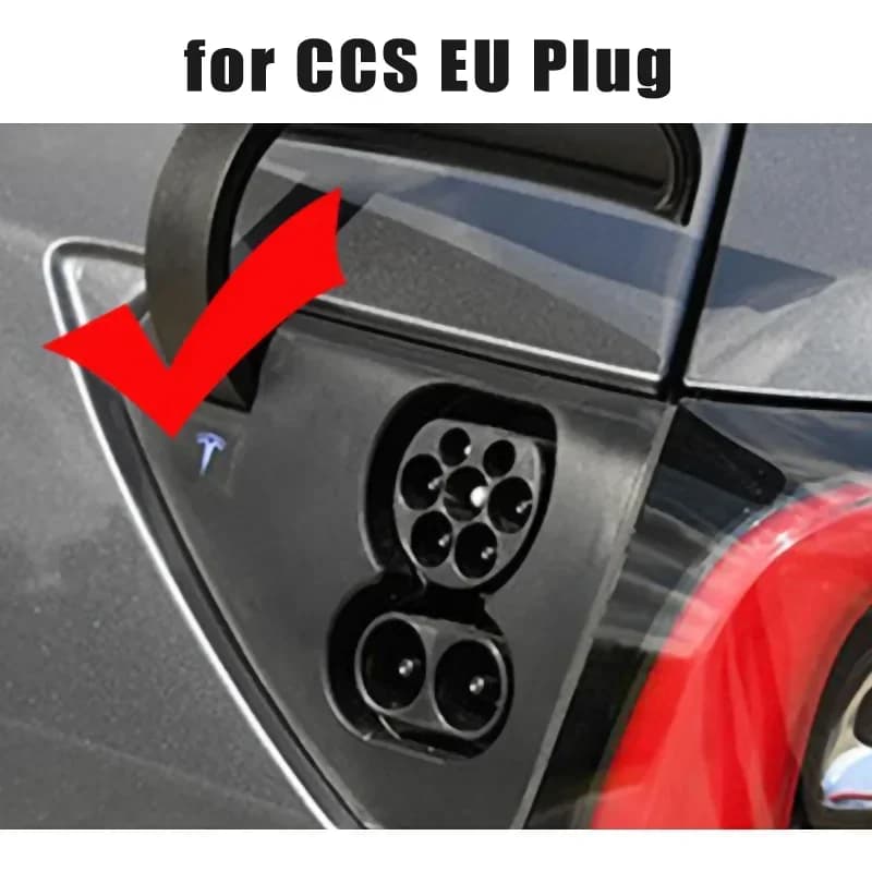 Couvercle de protection du Port de chargement pour Tesla modèle 3/Y, 1 pièce, capuchon CCS Version p