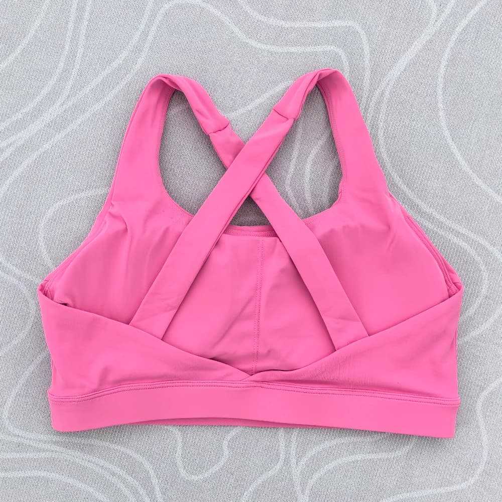Soutien-gorge de Fitness pour femmes, couleur unie, serré, entraînement complet, dos croisé, sous-vê