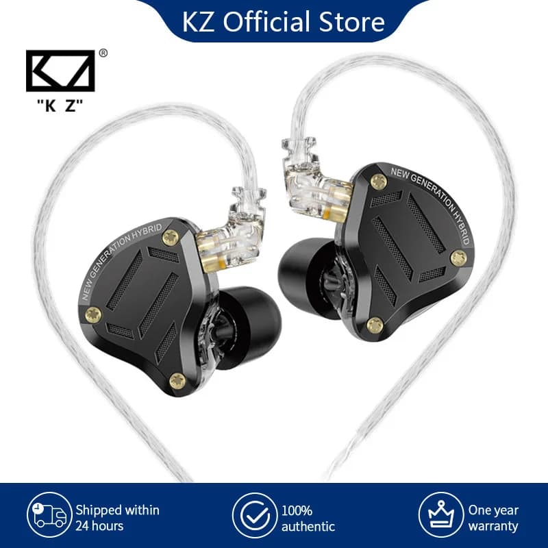 KZ ZS10 Pro 2 écouteurs en métal HIFI dans l'oreille basse écouteurs 4 niveaux commutateur de réglag
