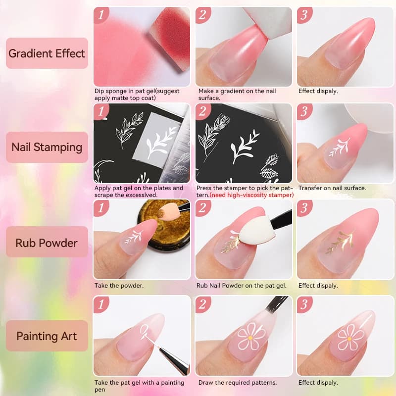 UR SUGAR 9 couleurs 4 en 1 Pat peinture Gel Y2K dégradé Blush couleur Semi Permanent tremper UV & LE