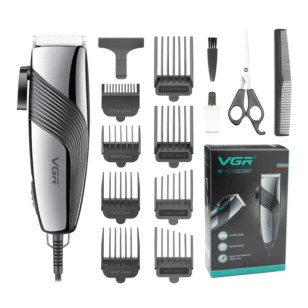 Vgaz121-Tondeuse à cheveux électrique professionnelle réglable pour hommes, machine de coupe de chev