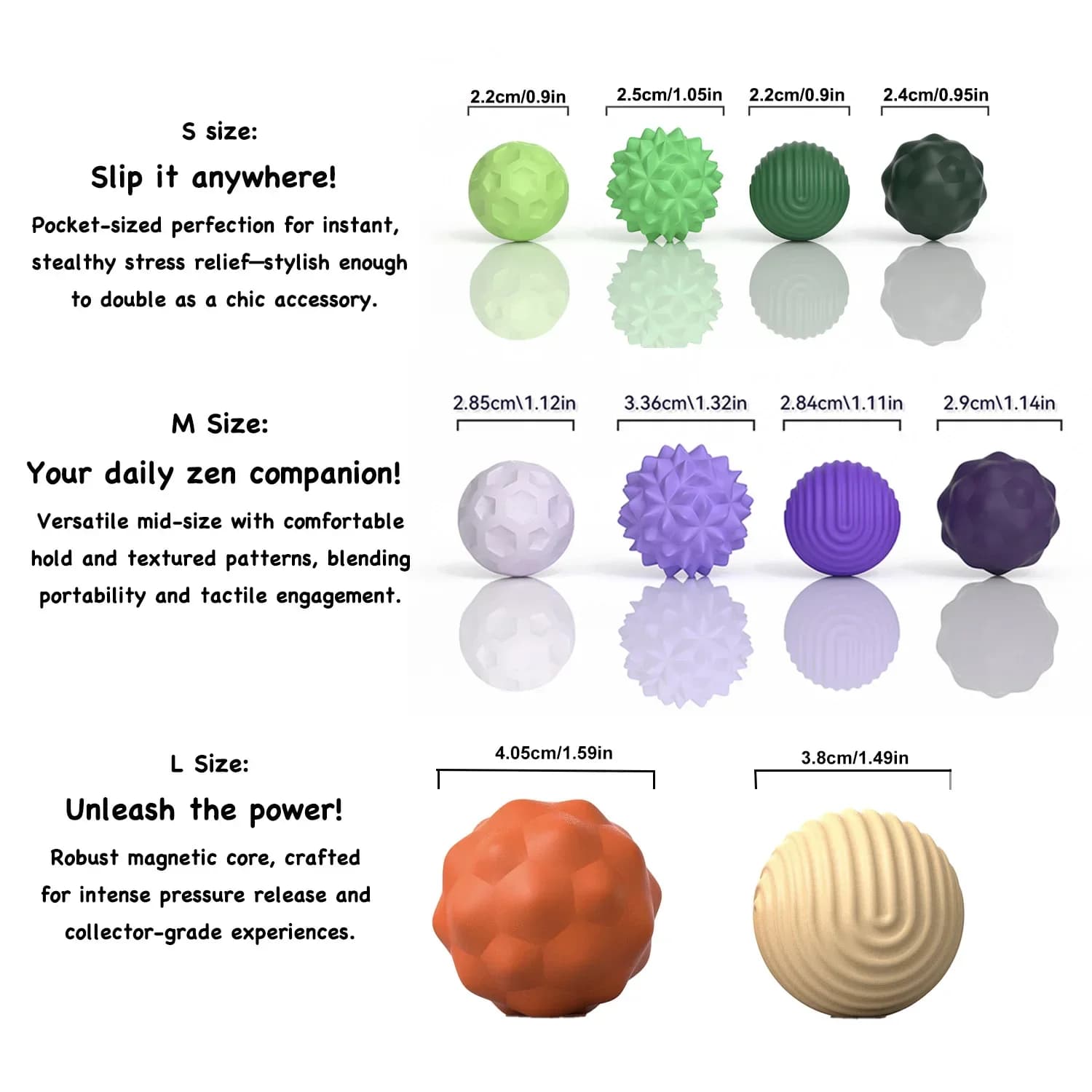 Boules magnétiques Fidget Toy EDC Anti-Stress, jouet Antistress, anxiété, aimant sensoriel, Fidgetin