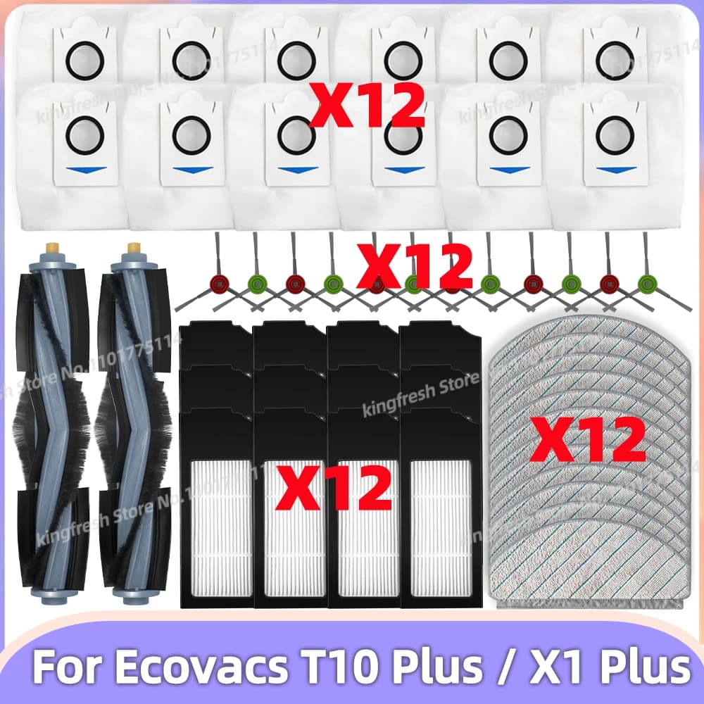 Pièces de rechange pour aspirateur Robot Ecovacs T10 Plus / X1 Plus, accessoires, brosse latérale pr