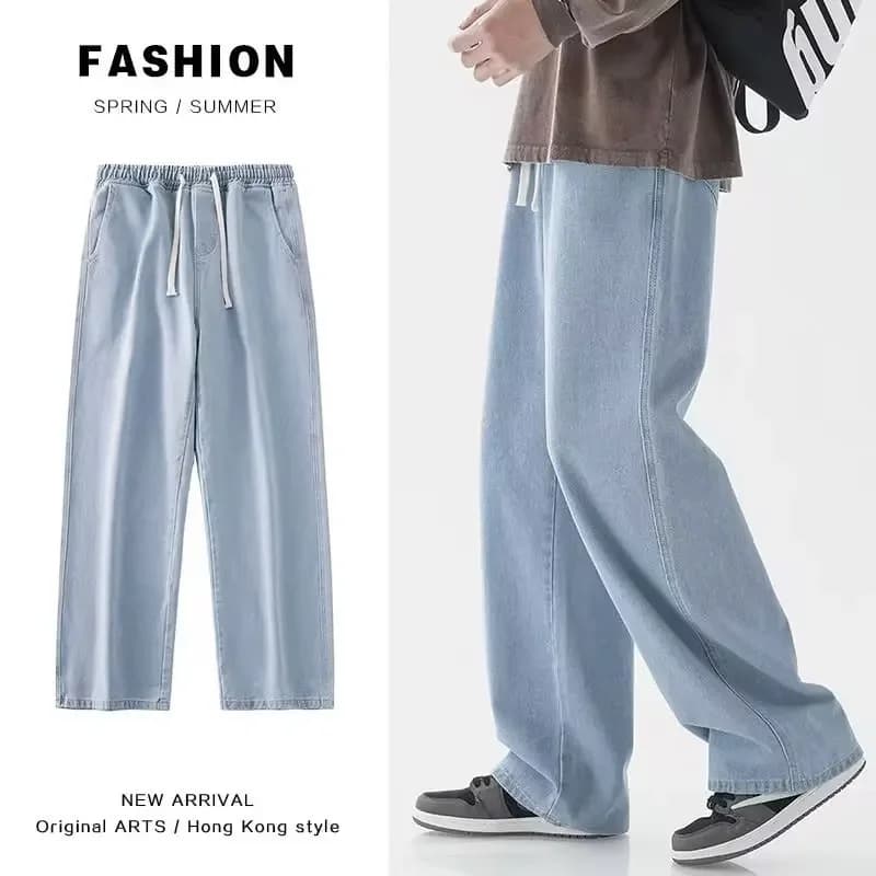 Jean ample pour hommes, Streetwear, Style coréen, mode, ample, droit, jambes larges, vêtements de ma